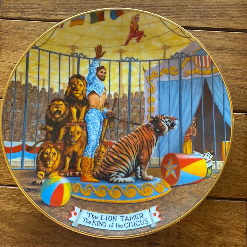 The Greatest Show on Earth The lion Tamer Plate.